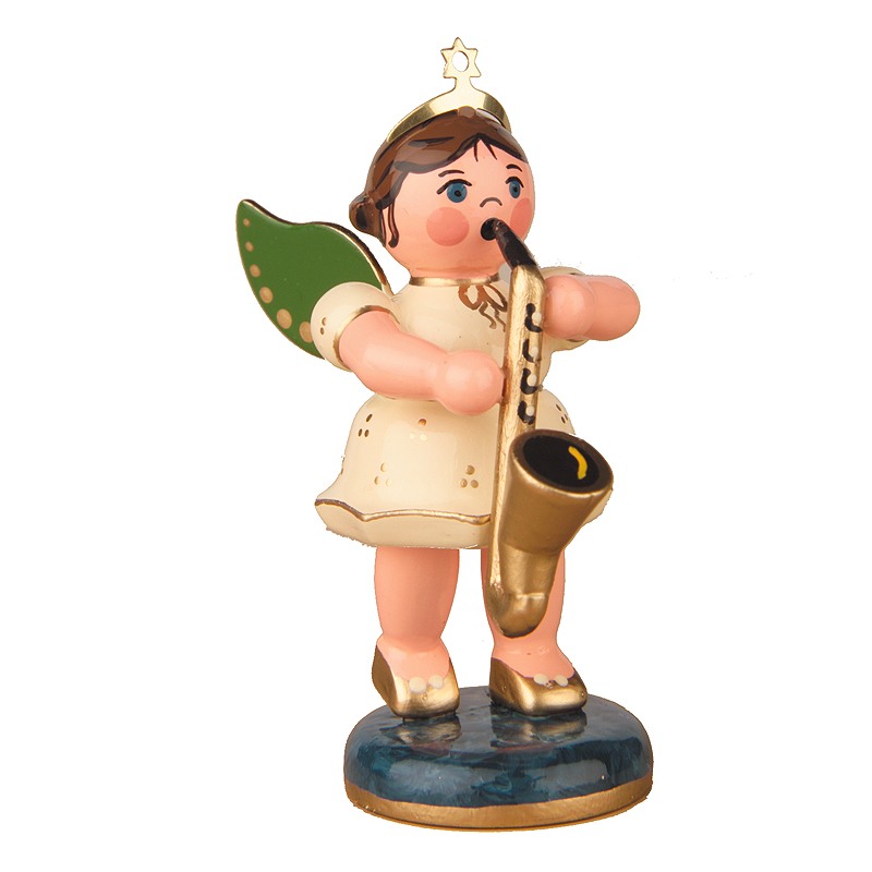 Hubrig Engel mit Saxophon 6,5 cm